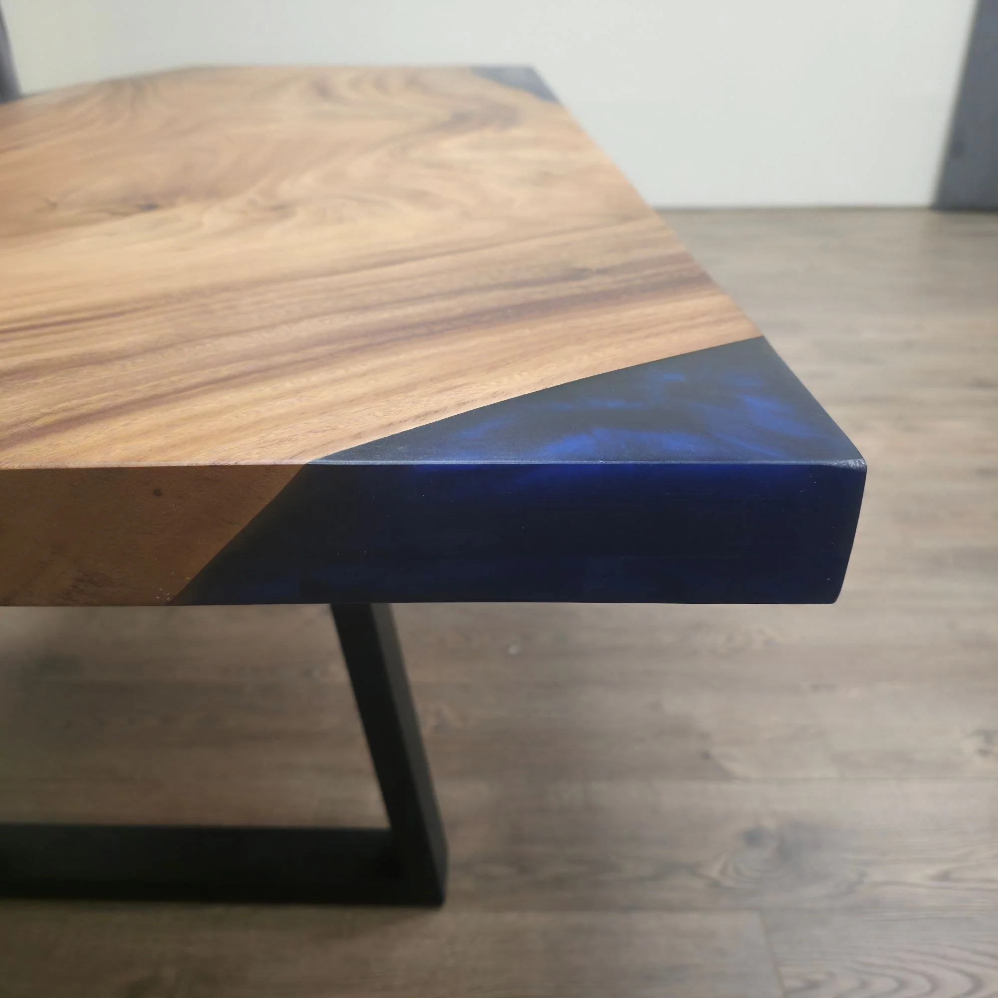 239cm x 91cm Live Edge East Indian Walnut Dinning Table - Image 3