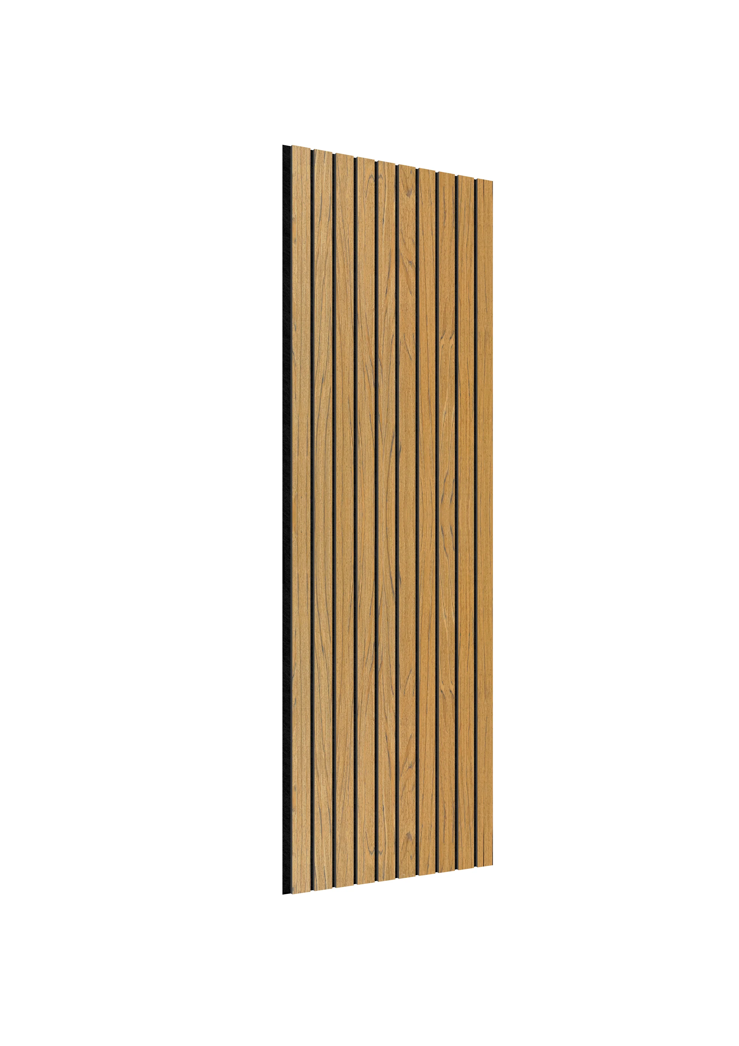 Acoustic Slat Wall Panels | Premium ExtraWide Slats | 240cm x 60cm | Teak - Image 4