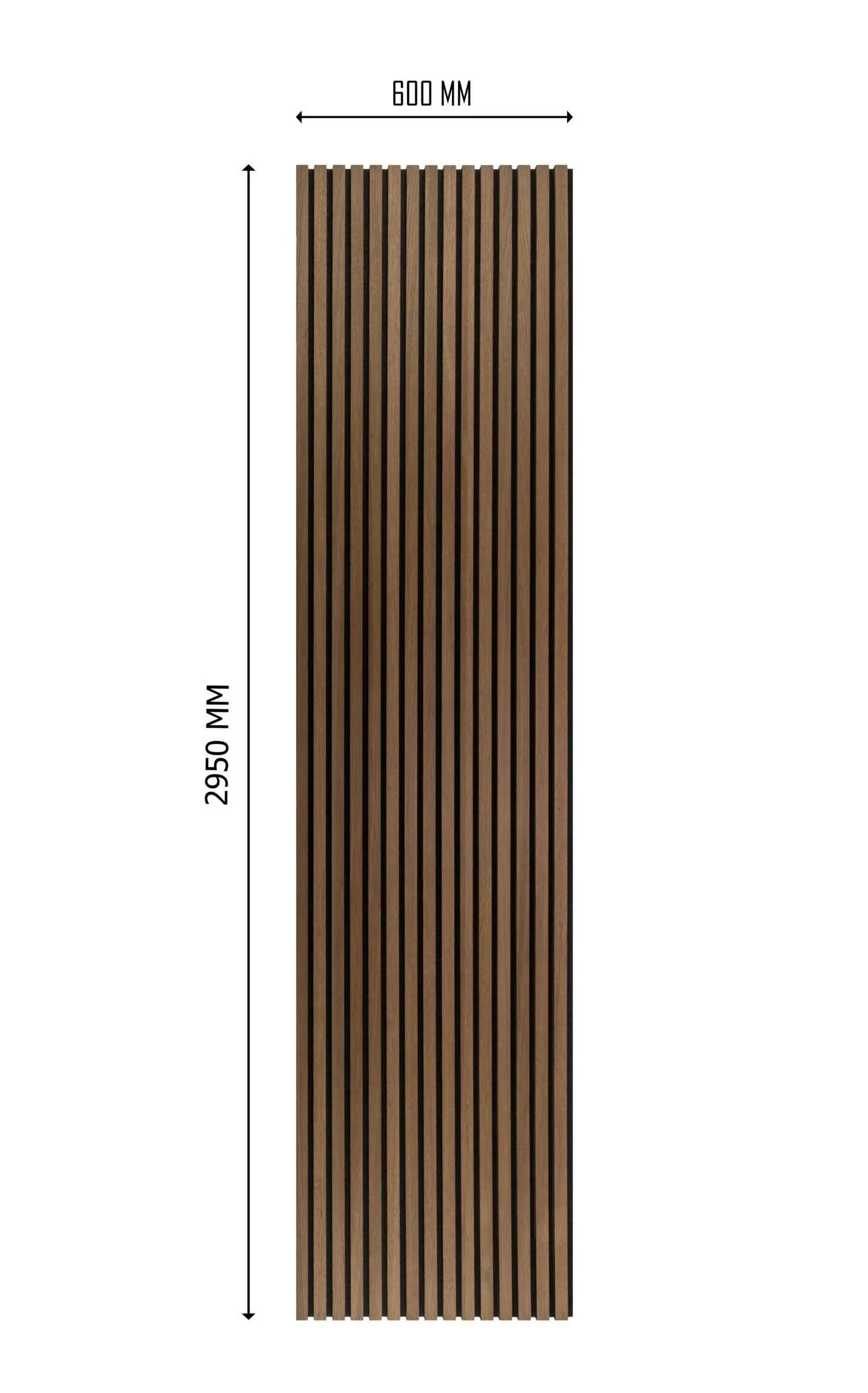 3m x 60cm | Acoustic Slat Wall Panels | Walnut | Premium Wood Veneer - Image 5
