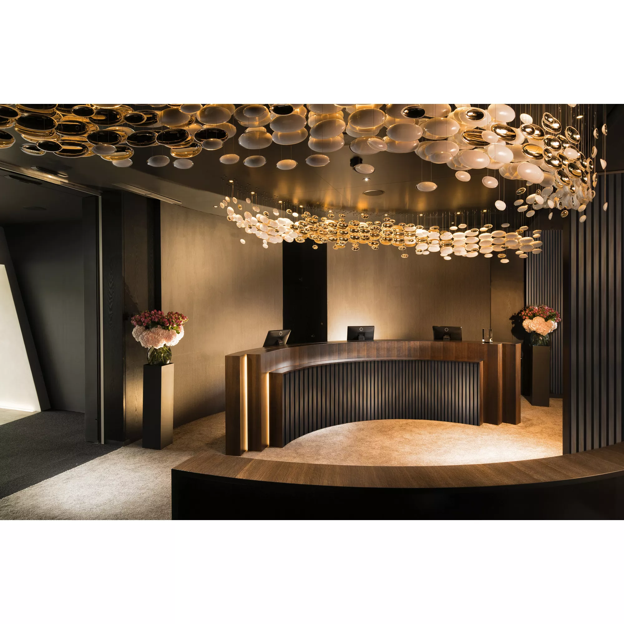 Acoustic Slatted Wall Panel 240 x 60cm - Bronze x 1 panel (m-brown) - Image 4